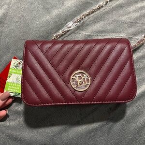 Burgundy Quilted Purse